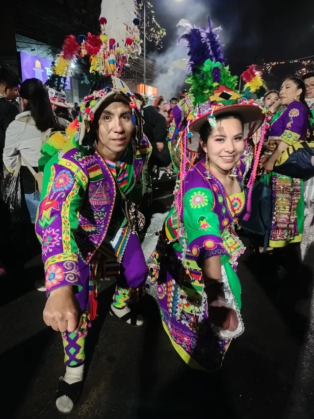 Tinku dancers' costumes, La Paz