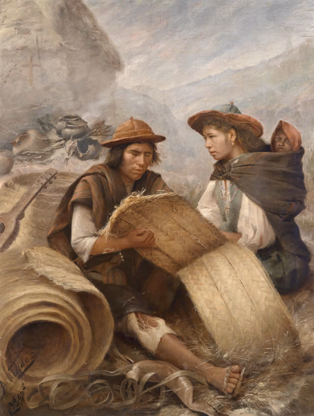 Indio quechua en los Andes (c. 1900)