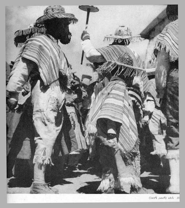 Aymara people of Puno at devotion to Saints Peter and Paul, Ichu, Kullawada (1939)