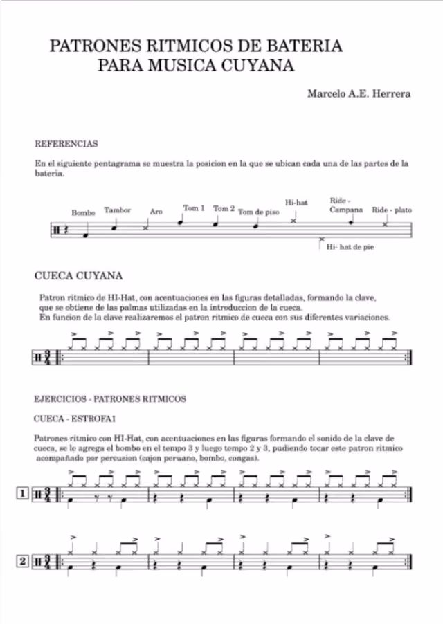 Patrones rítmicos de la cueca cuyana