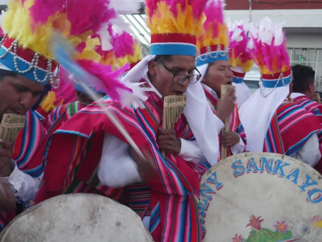 Musicians at the Virgin of Candelaria festival