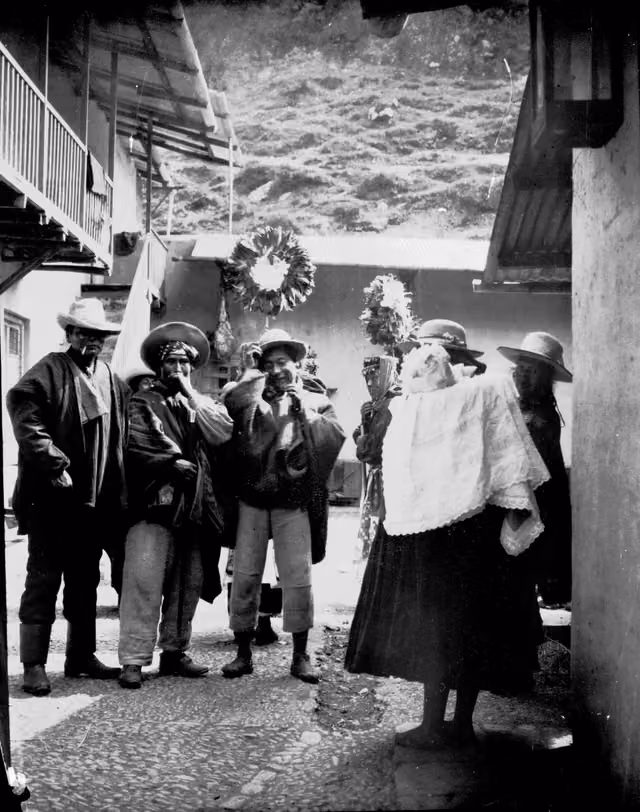 Indigenous people celebrating Easter, Pelechuco, Bolivia