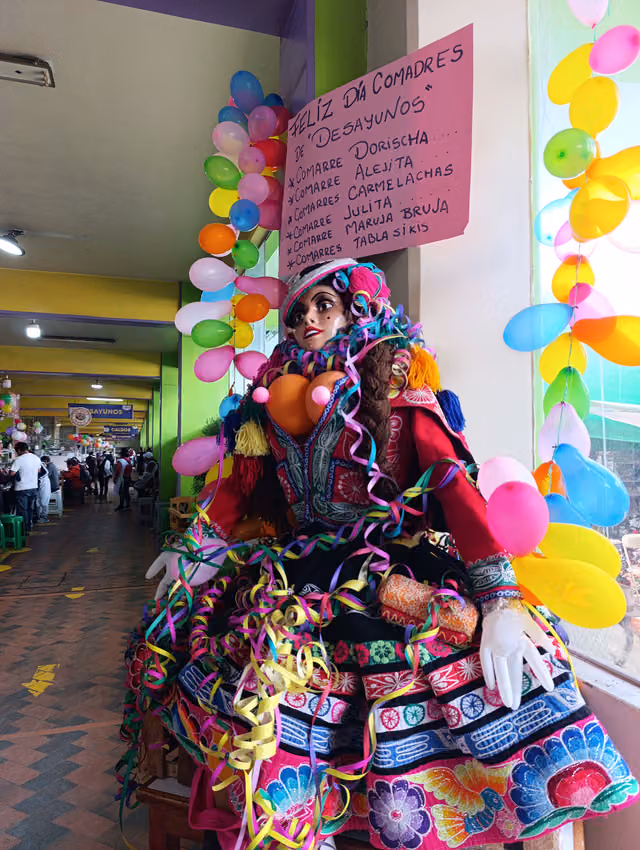 Doll made for the comadres festivity, Wanchaq Market, Cusco (13)
