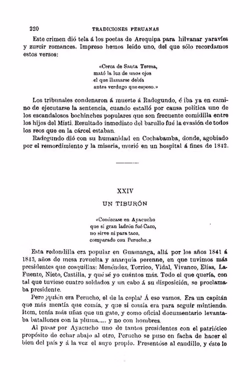 Tradiciones peruanas, vol. III (1894), p. 226