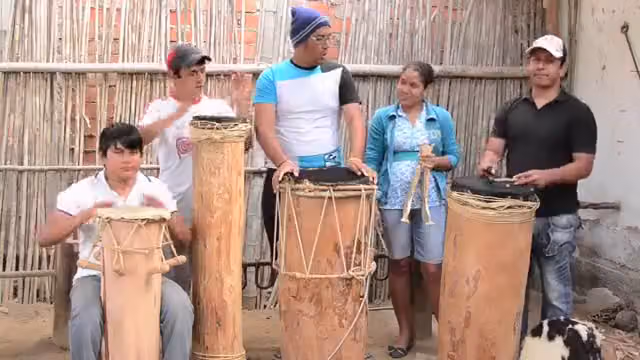 Drums and jawbone (video from the Museo Afroperuano de Zaña)