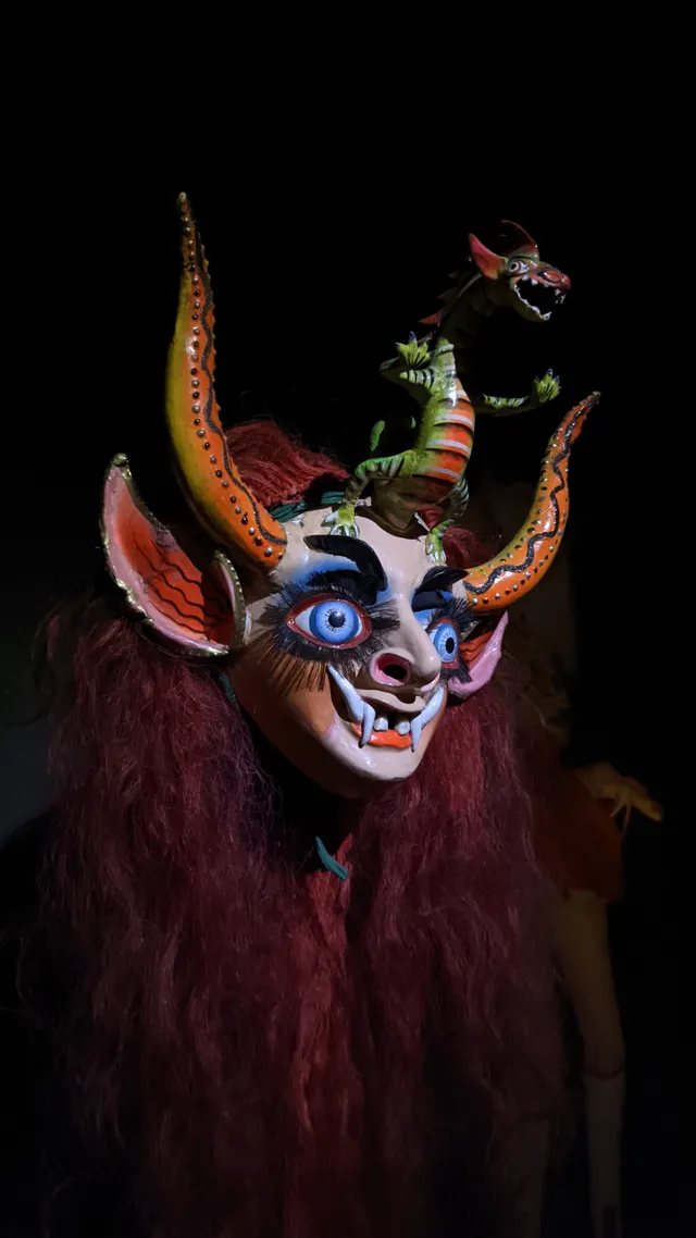 Mask of the diablada dance
