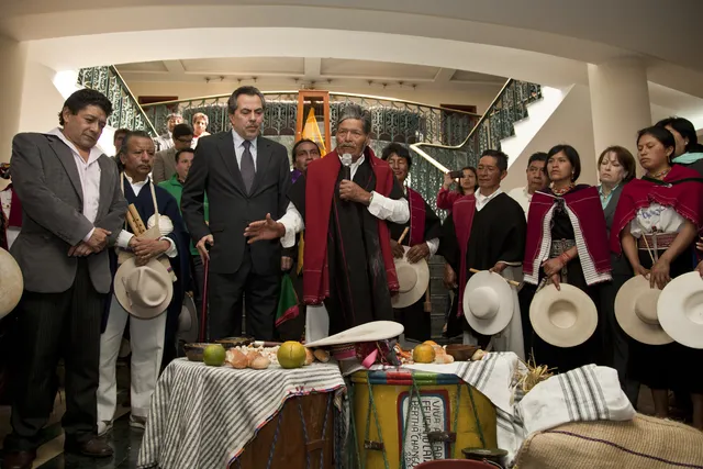 Inti Raymi celebrated by the Foreign Ministry (Quito)