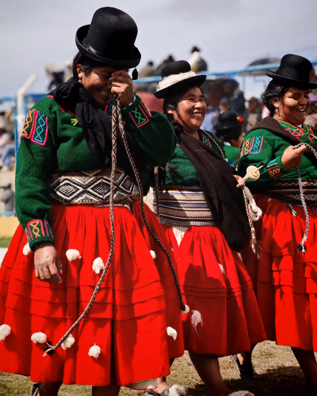 Dancer of the Alpaqueros de Culta after the performance, 2