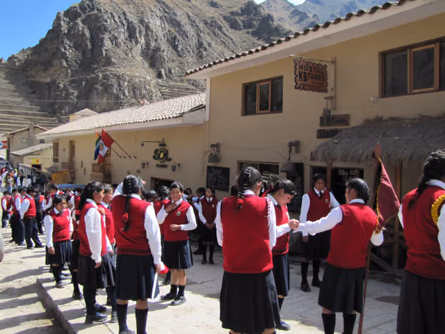 Independence Day parade in Ollantaytambo, 2010