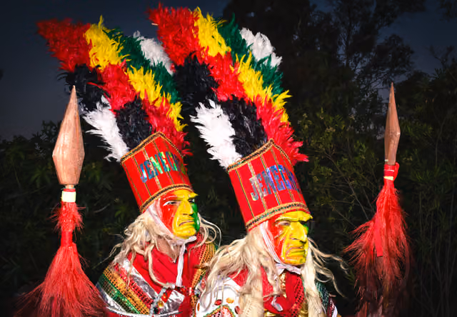 Tobas, traditional costume of Bolivian folklore (2023)