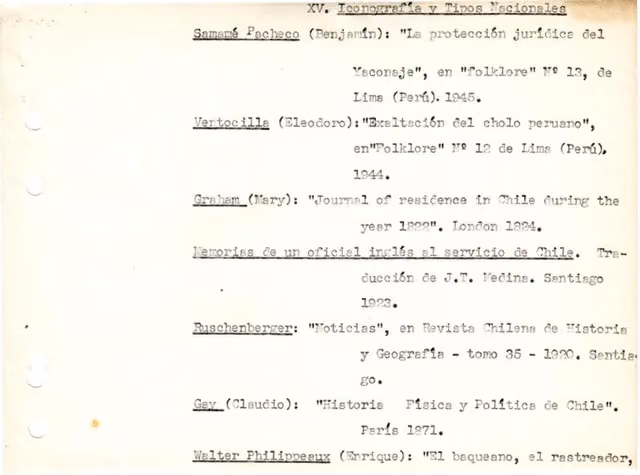 Tipos nacionales, p. 10: references to Peruvian folklore