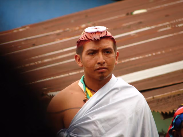 Kasama festival of the Tsáchila (Ecuador)