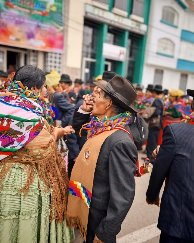 Brindis en la ceremonia de apertura del Jach'a Anata Phunchawi