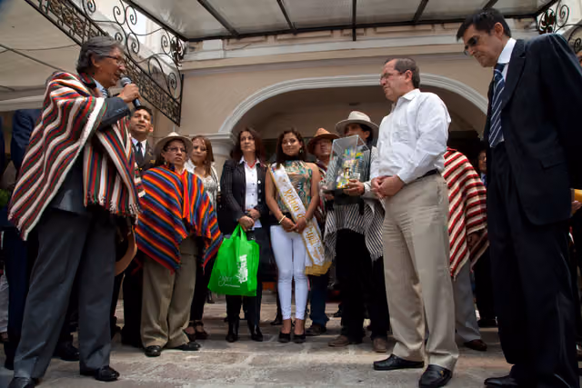 Foreign Minister Patiño named prioste mayor of the Corpus Christi festival (8893676685)