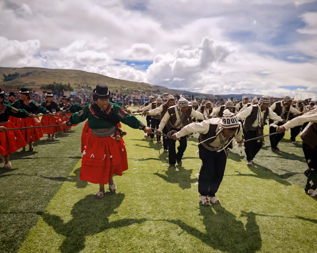 Retirada del concurso, Danza Alpaqueros de Culta
