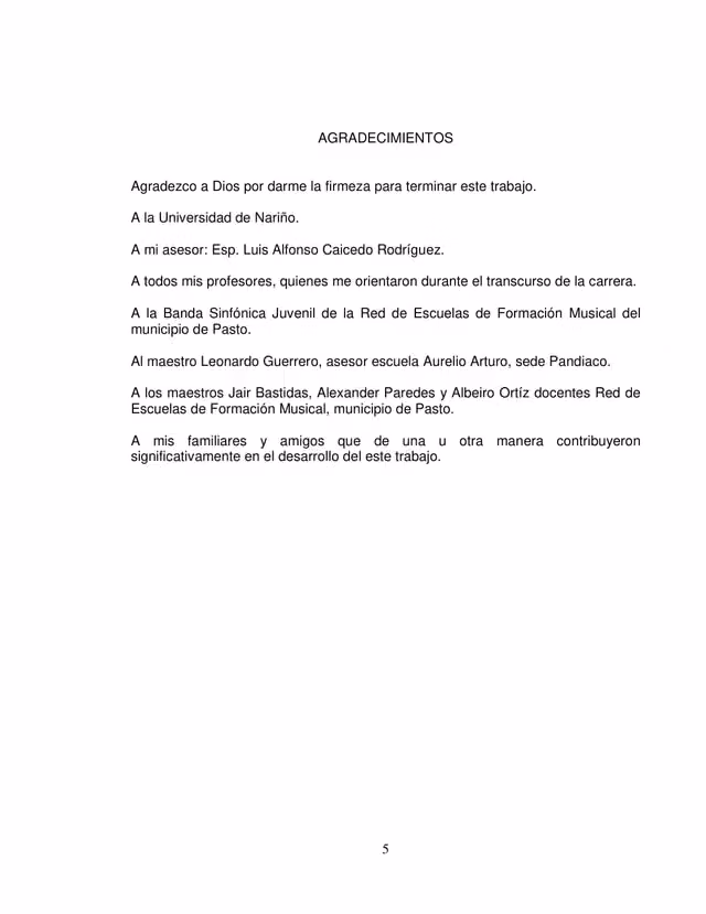 Band repertoire for musicians of the Andean region of Nariño — Page 5