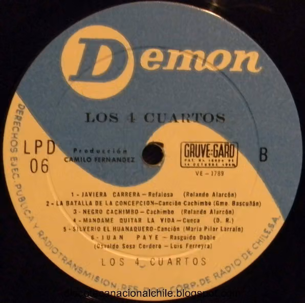 Los 4 Cuartos, album cover (1960s)