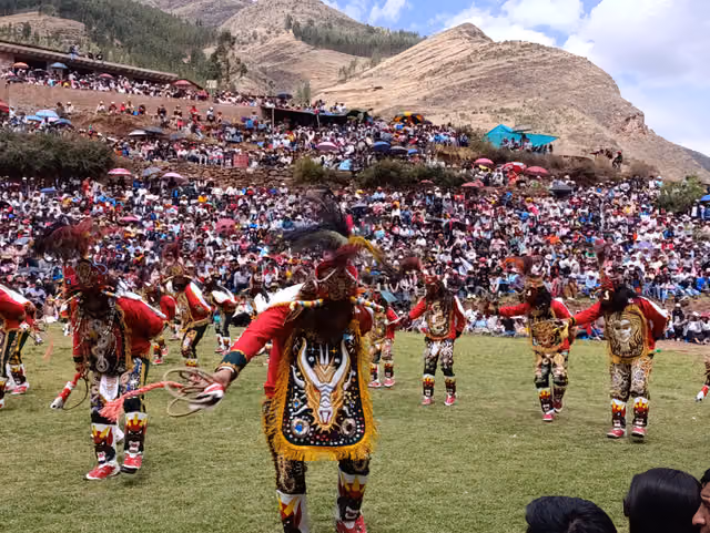 Saqras dance of San Salvador district, Cusco