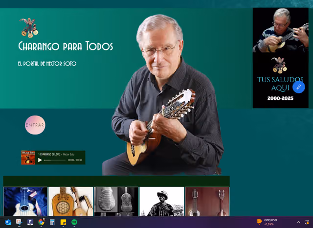 Charango para todos, website of Héctor Soto