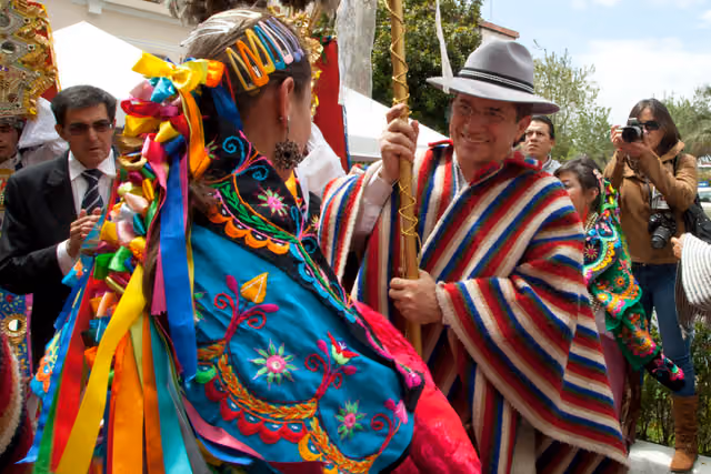 Prioste mayor of the Corpus Christi festival, Quito 2013 (9602939338)