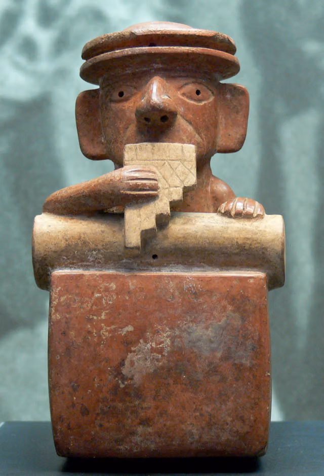 Panpipe player, Peru (Ebnöther collection)
