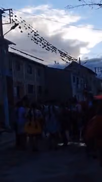 Comparsa at the end of the carnival