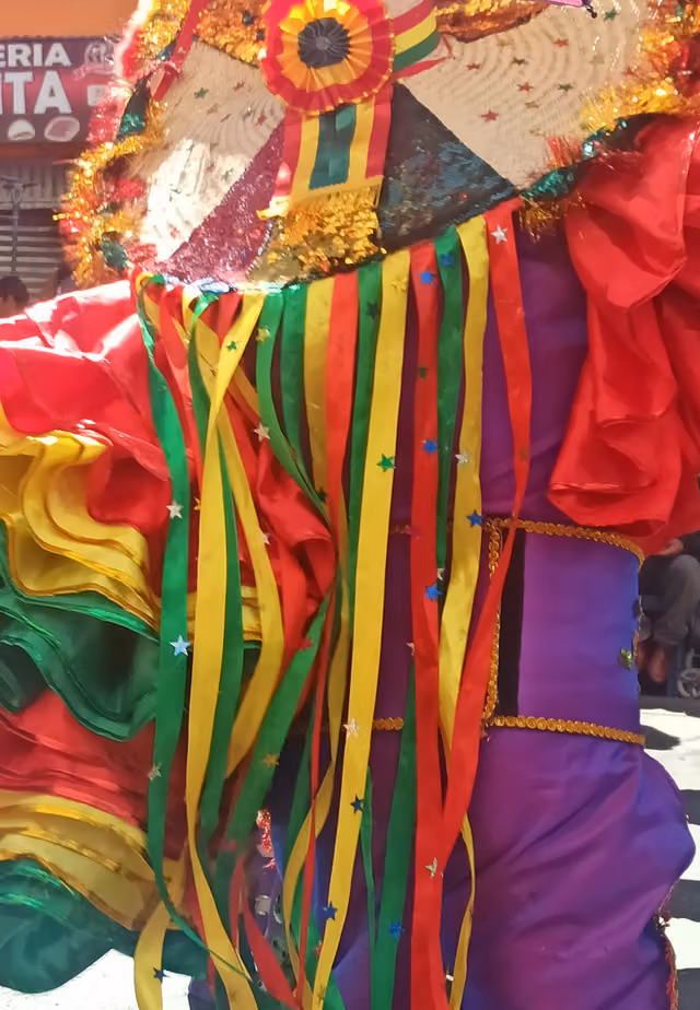 Saya dancer's clothing (Gran Poder, La Paz 2023)