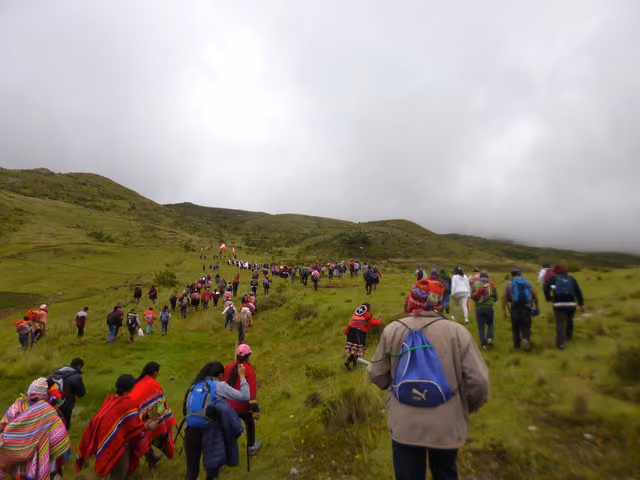 Linderaje boundary-walking, Fortaleza community, Cusco 2019 (photo 7)