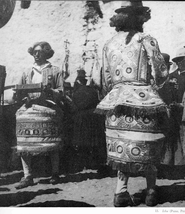 Aymaras puneños en devoción a San Pedro y San Pablo, Ichu, Morenada 1939