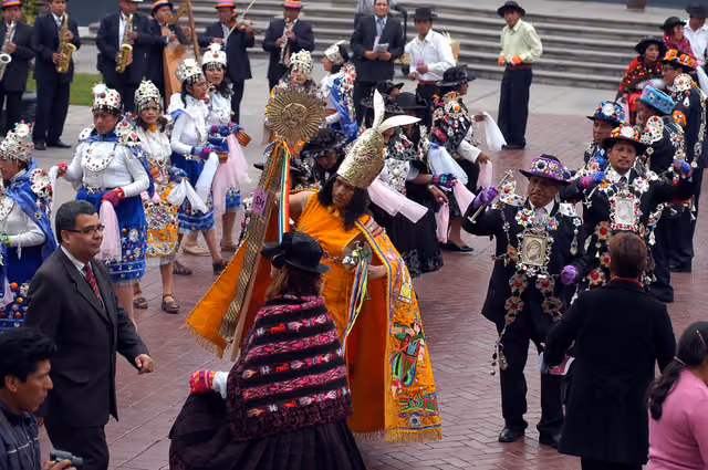 Patron saint feast of Santa Rosa de Lima, Carhuamayo (Junín)