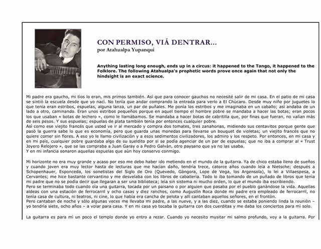 Atahualpa Yupanqui - Con permiso viá dentrar