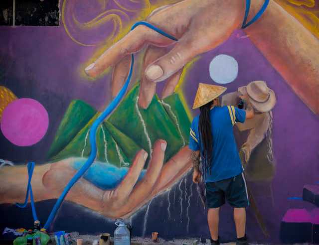 Painting the territory for peace