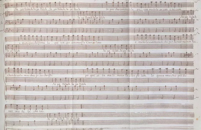 Tonada del Chimo: "Bajo y tamboril para baylar cantando"