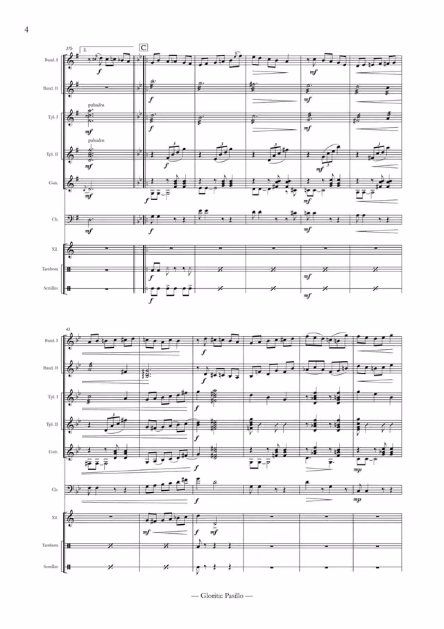 Pasillo Glorita (score) — Page 4
