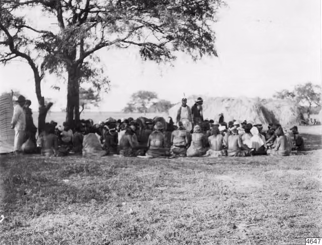 Nivaclé Indians at a dance festivity