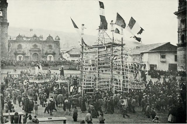 Corpus Christi procession in Cuzco (1909)