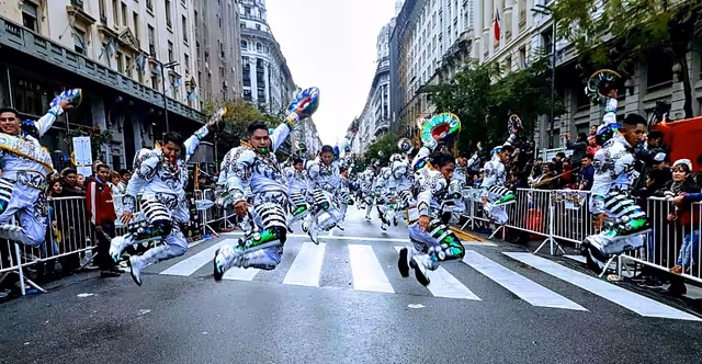 Caporales dance in Buenos Aires, Argentina