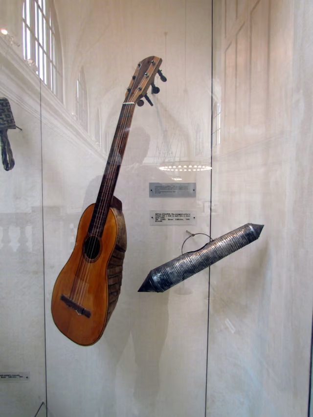 Charango and metal scraper, Crosby Brown Collection (Met Museum)