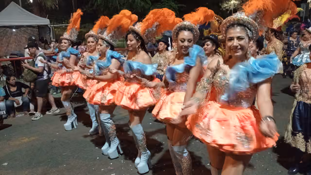 Female morenada dancers