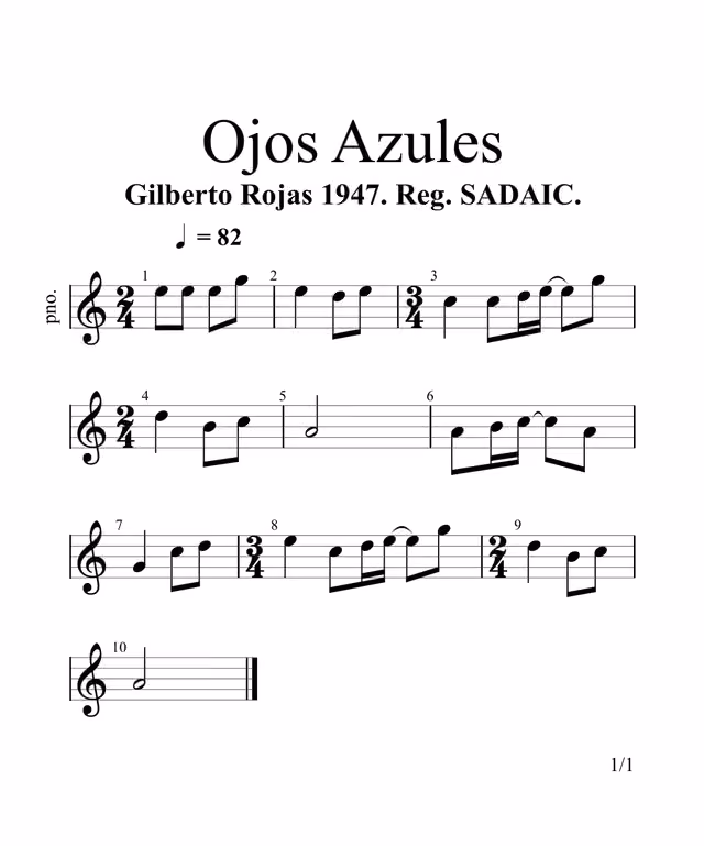 Ojos Azules (1947) — Página 1