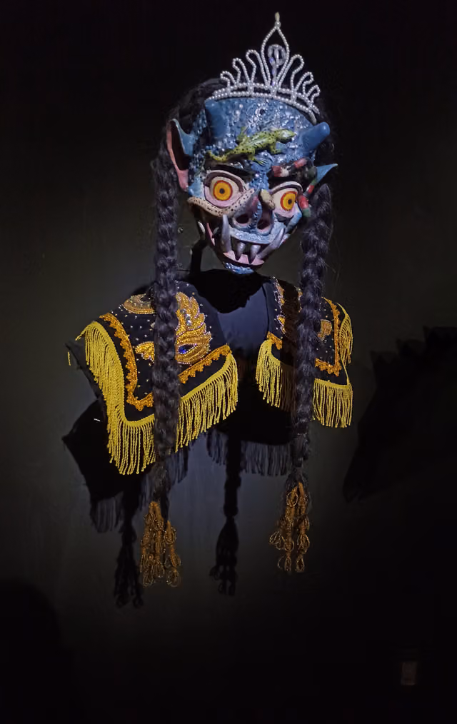 Mask of China Supay, diablada dance