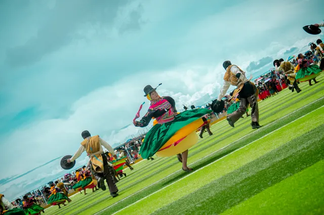 K’ajelo dance at the Jach’a Anata Phunchawi carnival in Ácora 2025