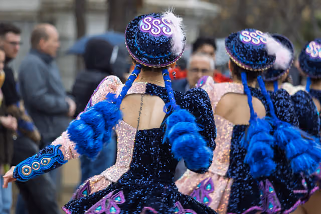 Madrid Carnival 2025, Bolivian dancers, photo 1